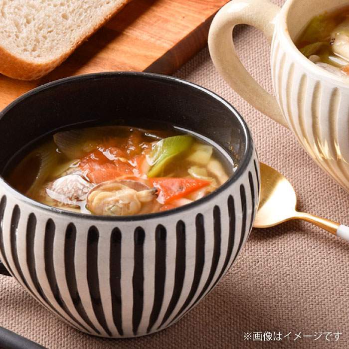 【ふるさと納税】【波佐見焼】「SHINOGI」鎬 スープマグ ペア マグカップ カップ スープカップ 食器 皿 【利左エ門窯】 [QB26]