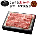 【ふるさと納税】くまもと あか牛 すき焼き 肩ロース使用 約500g 約250g×2パック 薄切り 和牛 あか牛 赤牛 あかうし 牛肉 熊本県産 九州産 国産 冷凍 送料無料