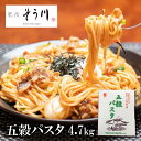 31位! 口コミ数「2件」評価「2.5」パスタ 五穀パスタ 麺セット 麺 手延べ 4.7kg 4.7キロ 肥後そう川 ミナミノカオリ 国産 五穀 大麦 玄米 あわ ひえ きび 自炊･･･ 