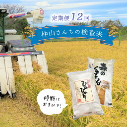 【ふるさと納税】定期便 米 12回定期 仲山さんちのお米 検査米 10kg×12回 ひのひかり 森のくまさん たちはるか 熊本 玉名 朝食 ご飯 白米 精米 送料無料