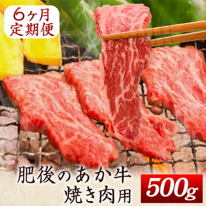 6ヶ月定期便 肥後のあか牛 焼き肉用 約500g×6ヶ月 牛肉 長洲501 熊本 特産 あか牛《お申込み月の翌月から出荷開始》