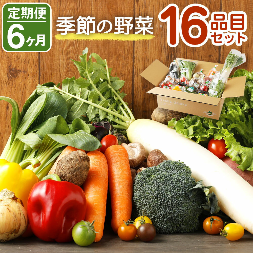 11位! 口コミ数「1件」評価「5」【定期便6回】 季節の野菜 16品目 セット 定期便 6ヶ月連続 野菜 やさい 詰め合わせ 旬の野菜 ランダム おまかせ 冷蔵 国産 春 旬･･･ 