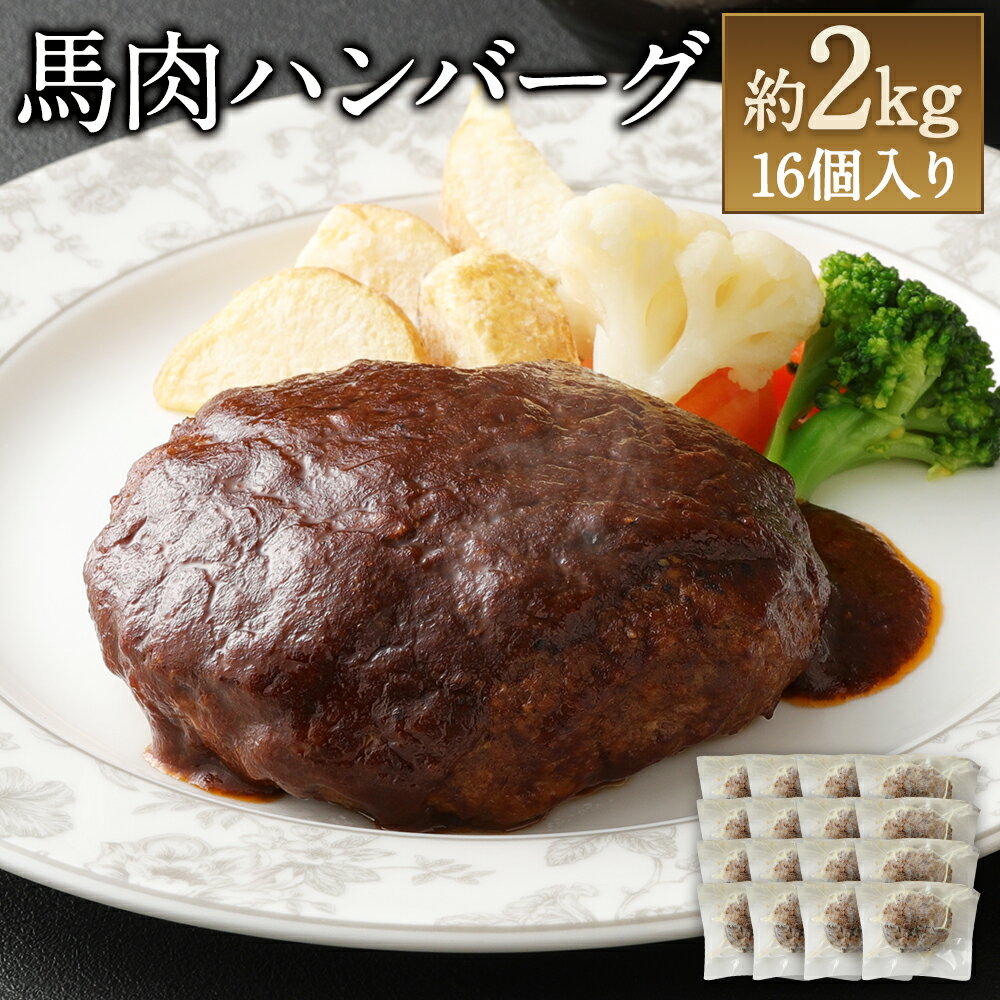 10位! 口コミ数「8件」評価「4.5」馬肉ハンバーグ 16個セット 合計約2kg 130g×16個 ご家庭用 ハンバーグ 菅乃屋 千興ファーム 熊本 馬肉 惣菜 おかず 真空パッ･･･ 