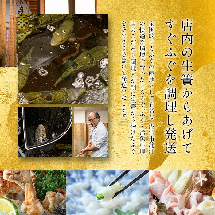 【ふるさと納税】新鮮ふぐ料理店直送　「豊後活とらふぐセット　養殖2～3人前」