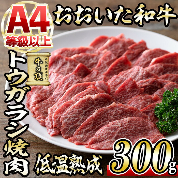 【ふるさと納税】おおいた和牛 トウガラシ 焼肉 300g 国産 牛肉 肉 霜降り 低温熟成 A4 和牛 ブランド牛 BBQ 冷凍 大分県 佐伯市【DH221】【 株 ネクサ】