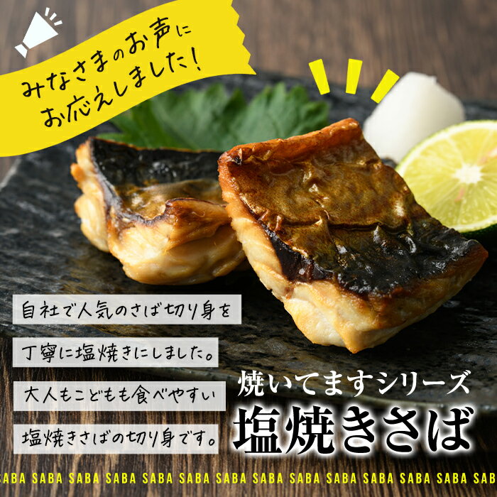 【ふるさと納税】＜お届け回数が選べる！＞ 訳あり サバ 切り身(計22切・2切入り×11袋：1回・隔月3回) 定期便 おかず おつまみ 小分け 個包装 鯖 切り身 骨取り 骨抜き 簡単調理 自然解凍 国産 お弁当 惣菜 焼き魚 塩サバ 焼いてますシリーズ 【DL24・DL32】【鶴見食賓館】