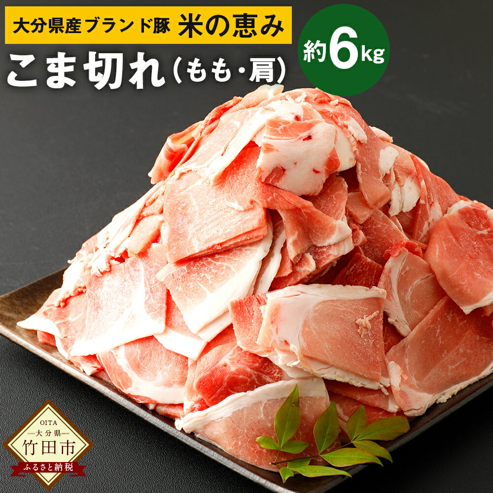 14位! 口コミ数「0件」評価「0」大分県産 ブランド豚 米の恵み こま切れ 約6kg 約250g×24袋 小分け 肩切り落とし（もも・肩） 豚肉 お肉 グルメ 竹田市 冷凍 ･･･ 