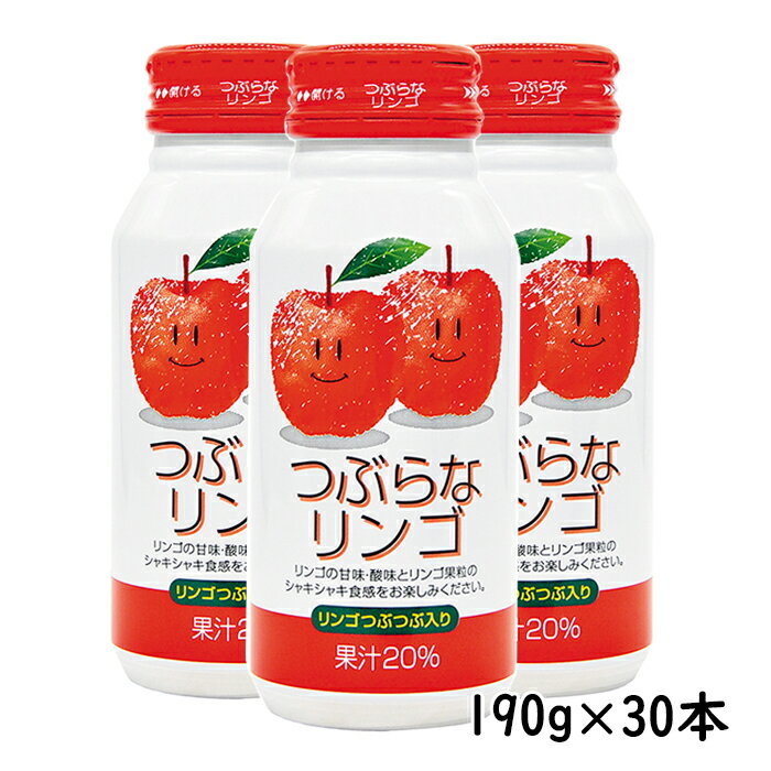 つぶらなリンゴ 190g×30本 りんごジュース 果汁飲料 ジュース 30本 人気 ギフト セット 贈答 お中元 御中元 [131-005_5]