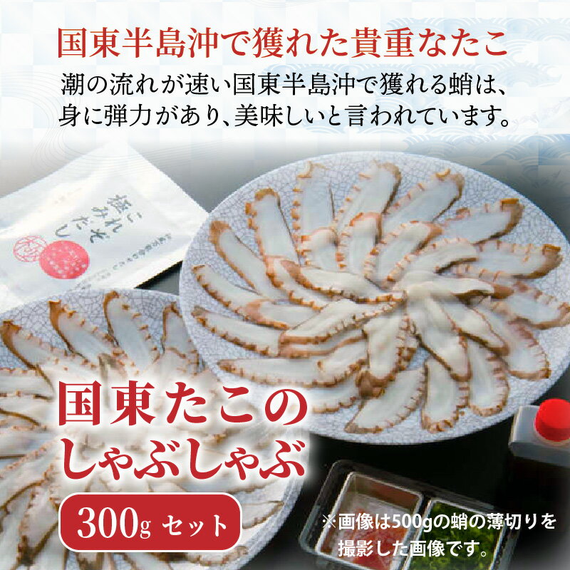 【ふるさと納税】国東たこのしゃぶしゃぶ300gセット