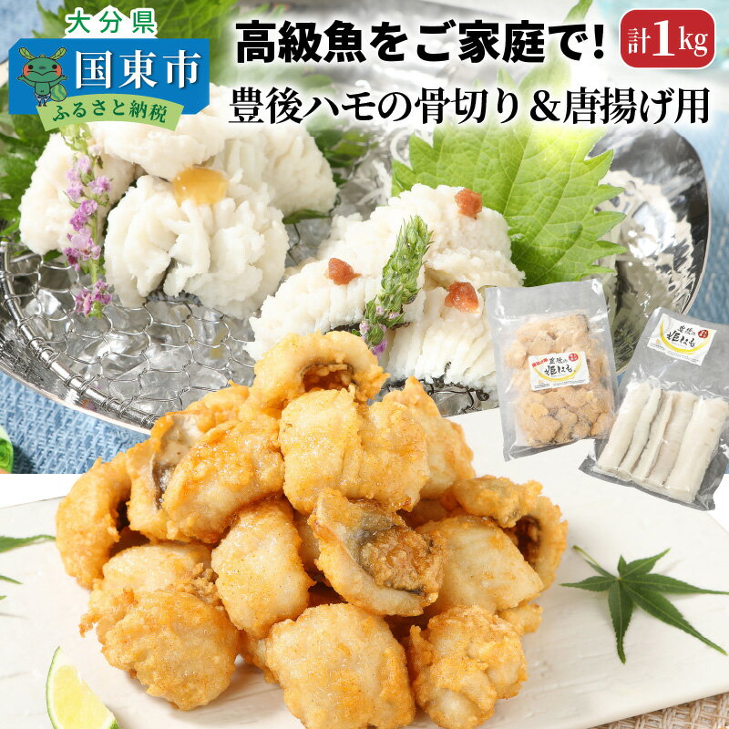 高級魚をご家庭で!豊後ハモの骨切り&唐揚げ用(計1kg)・通