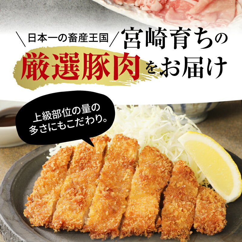 【ふるさと納税】豚肉 バラエティセット 合計 3.8kg（豚肉切り落とし、豚ローススライス、豚モモスライス、豚ロースしゃぶしゃぶ用、豚バラスライス、豚ローストンカツ用）小分け 冷凍 宮崎県産