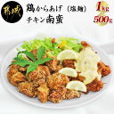 【ふるさと納税】鶏塩こうじからあげとチキン南蛮セット 送料無