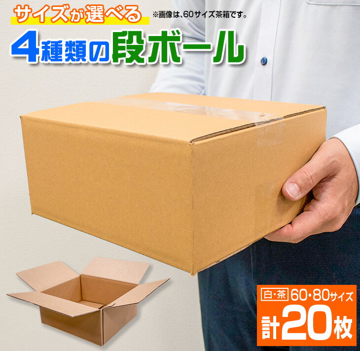 13位! 口コミ数「0件」評価「0」サイズが選べる 4種類 段ボール 計20枚 日用品 雑貨 ダンボール 箱 規定サイズ 紙製品 引っ越し 整理 収納 片付け 荷造り 新生活 ･･･ 