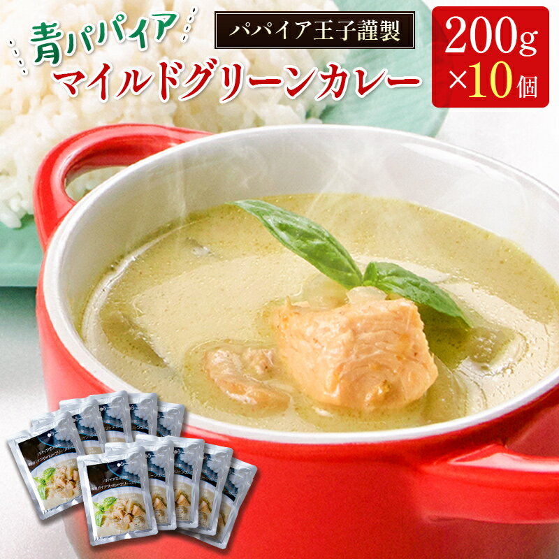 【ふるさと納税】〜パパイア王子謹製〜青パパイアマイルドグリーンカレー