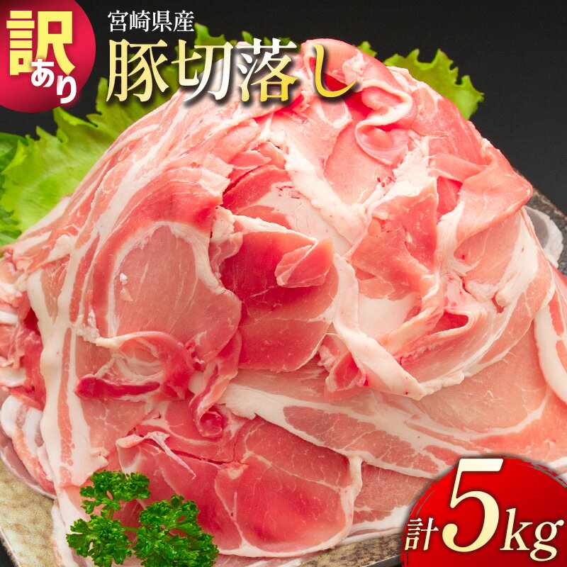 【ふるさと納税】「訳あり」宮崎県産 豚切落し 5kg