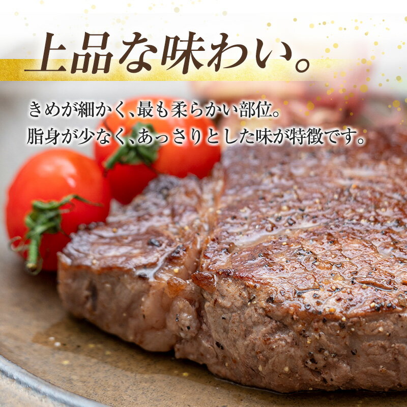 【ふるさと納税】楽天限定！宮崎牛ヒレ肉ステーキ 計260g（130g×2枚）