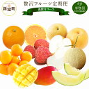 【ふるさと納税】先行予約 贅沢フルーツ定期便 偶数月 配送 ...