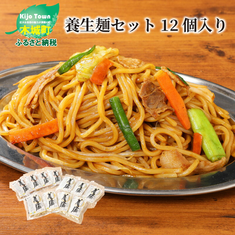 8位! 口コミ数「0件」評価「0」養生麺セット 12個入り - 木城町名物 養生麺(ようじょうめん) うどん ラーメン(とんこつ味・しょう油味) 焼きそば 詰め合わせ バラエ･･･ 