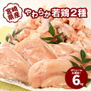 19位! 口コミ数「16件」評価「4.38」宮崎県産鶏 やわらか若鶏2種6kg - 鶏むね肉 手羽元 国産若鶏 鶏肉セット 冷凍 唐揚げ/グリルチキン/さっぱり煮 たんぱく質 送料無料･･･ 