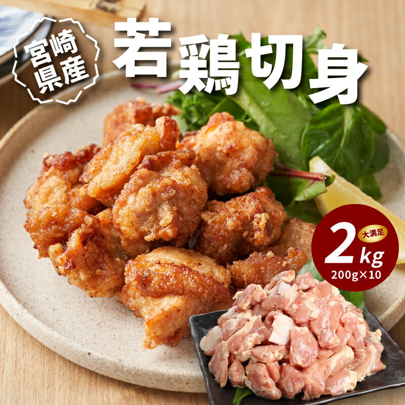 【ふるさと納税】宮崎県産若鶏切身 200g×10パック - 