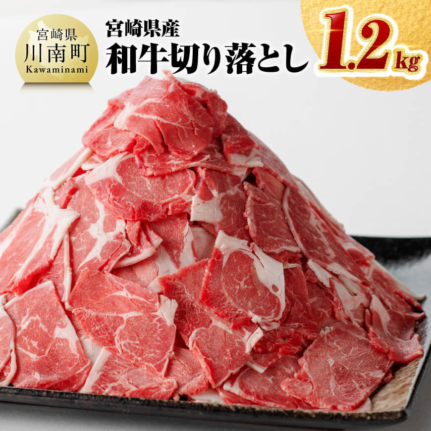 【ふるさと納税】※レビューキャンペーン※ ※数量限定※宮崎県産和牛切り落とし1.2kg - 肉 牛肉 切り落とし 国産 宮崎県産 ミヤチク 送料..