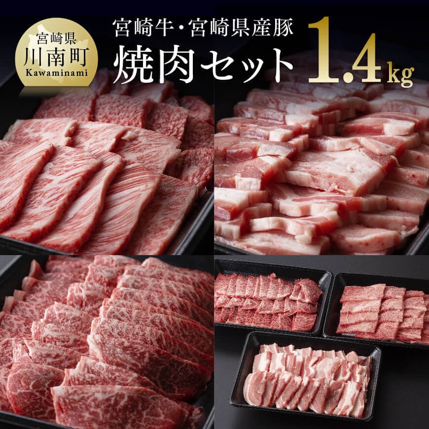 【ふるさと納税】※レビューキャンペーン※ 宮崎牛 ＆ 宮崎県産豚 焼肉セット 肉 牛肉 豚肉 国産 黒毛和..