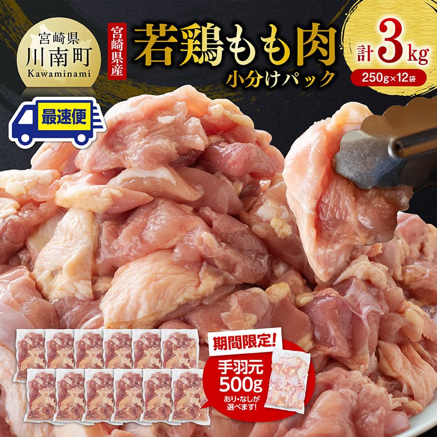 【ふるさと納税】※レビューキャンペーン※ 【手羽元500gあり・なしが選べる】【発送月が選べる】【小分..