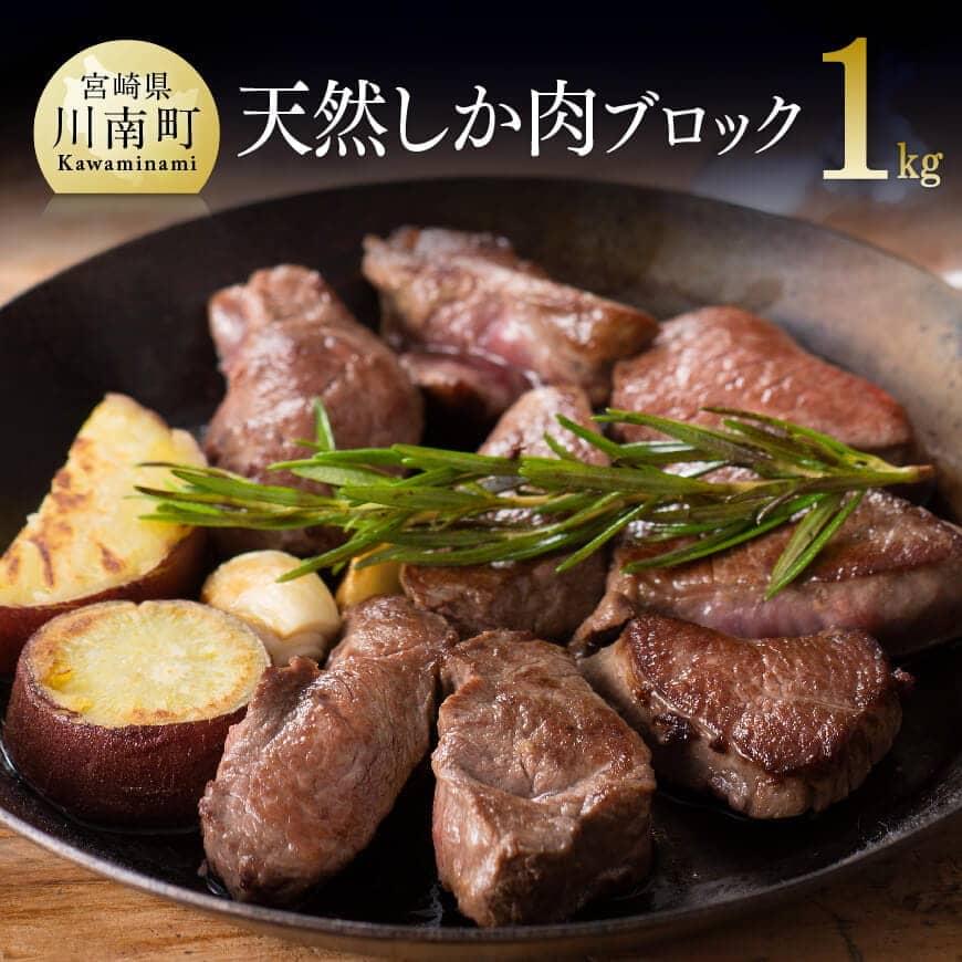 【ふるさと納税】《レビューキャンペーン》 薬肉！栄養面でも優れた天然シカの極上肉　人気の一品 ジビエ ブロック おうち時間 おうちごはん 送料無料 川南町 H1003