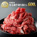 【ふるさと納税】※レビューキャンペーン※ 宮崎県産 黒毛和牛 切り落とし 600g - 肉 牛肉 宮崎牛 炒め物 2パック 日本ハム E11009