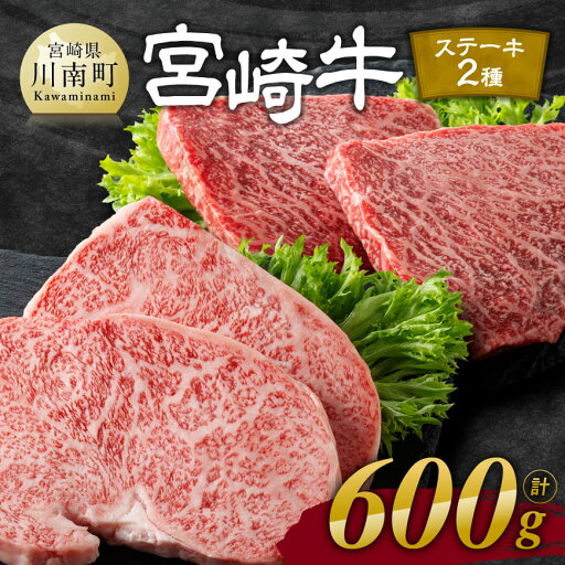 【ふるさと納税】 宮崎牛ステーキ 2種 600g - 肉 牛肉 黒毛和牛 宮崎県産牛 九州産牛 国産牛 宮崎県産 九州産 国産 ロース モモ ステーキ E11118 【ふるさと納税】 宮崎牛ステーキ 2種 600g - 肉 牛肉 黒毛和牛 宮崎県産牛 九州産牛 国産牛 宮崎県産 九州産 国産 ロース モモ ステーキ E11118