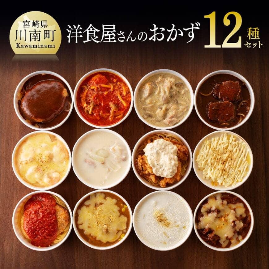 【ふるさと納税】洋食屋さんのおかず 衝撃の12種セット 送料無料 人気レストラン『フォー・リーフ』からお届け！（ハンバーグ2種 チキン南蛮 チキンクリーム煮 チキンときのこトマト煮 チキンのグリーンカレー ドリア4種 マカロニグラタン ビーフシチュー）惣菜 おかず G1201