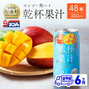 5位! 口コミ数「0件」評価「0」※レビューキャンペーン※ 【6ヶ月定期便】 サンA 乾杯果汁 「マンゴー酎ハイ」 （350ml缶×48本） 【酒 お酒 チューハイ マンゴー･･･ 