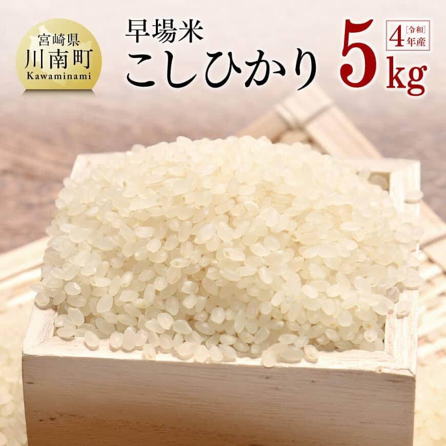 【ふるさと納税】☆早場米☆令和3年産 「こしひかり 5kg」九州産 宮崎県産 川南町...