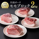 【ふるさと納税】 川南ポーク モモブロック2kg 宮崎県産 九州産 川南町産 豚肉 ぶた肉 おうちごはん 送料無料 E5007