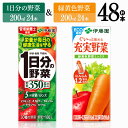 18位! 口コミ数「0件」評価「0」伊藤園　1日分の野菜＆緑黄色野菜（紙パック）48本 【伊藤園 飲料類 野菜 緑黄色 野菜ジュース セット 詰め合わせ 飲みもの】E7356