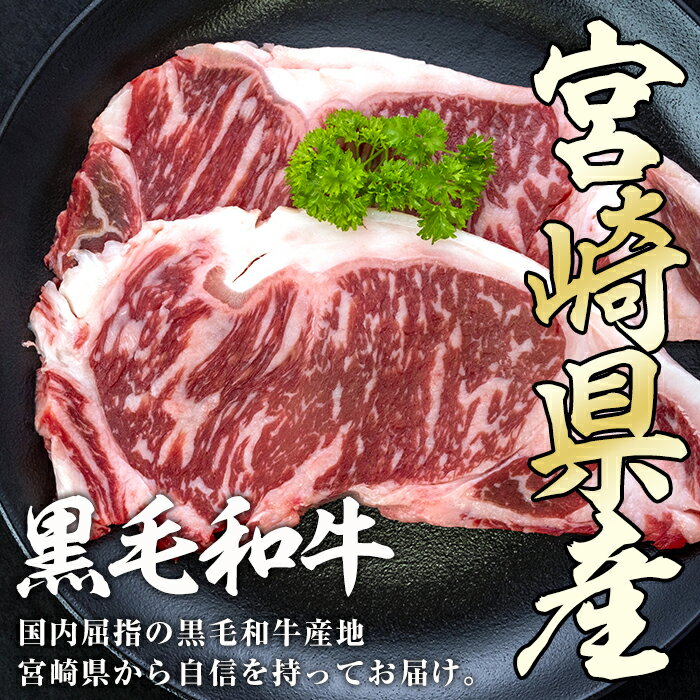 【ふるさと納税】黒毛和牛 サーロイン ステーキ(計400g・200g×2枚)牛肉 肉 ブランド牛 黒毛和牛 冷凍 国産 宮崎県 門川町【MF-42】【株式会社エムファーム】