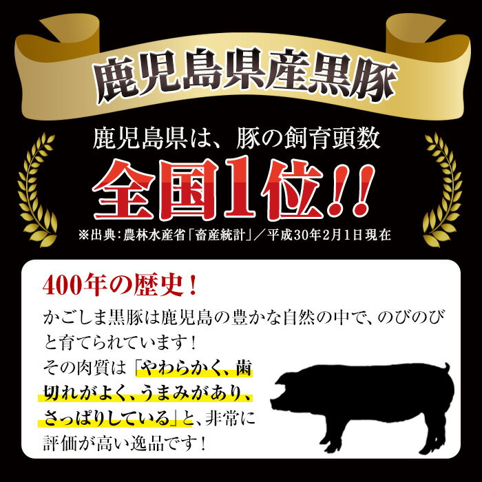 【ふるさと納税】B-2701 鹿児島黒豚スライスセット(約1.8kg)お肉 肉 豚 豚肉 バラ肉 肩ロース肉 ロース肉 スライス セット【鹿児島いずみ農業協同組合】a-28-3