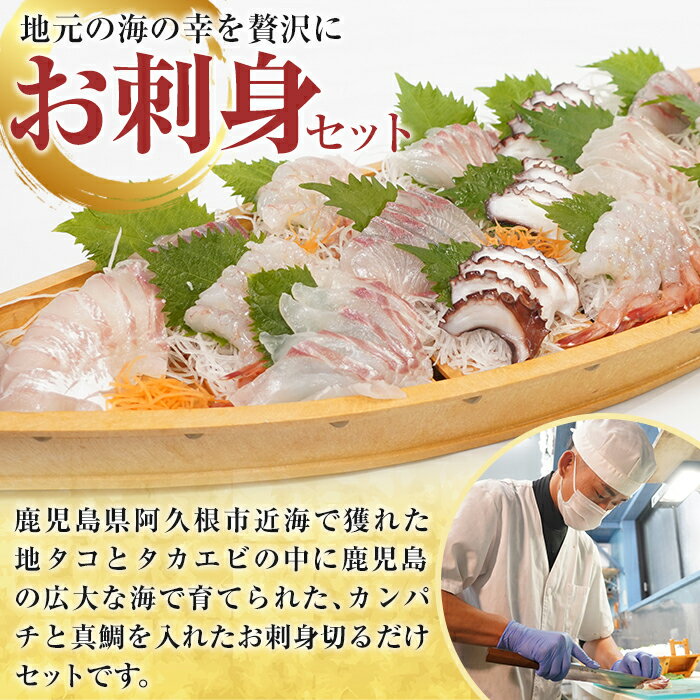 【ふるさと納税】鹿児島県産！お刺身切るだけセット(6人〜8人前)国産 刺し身盛 鹿...