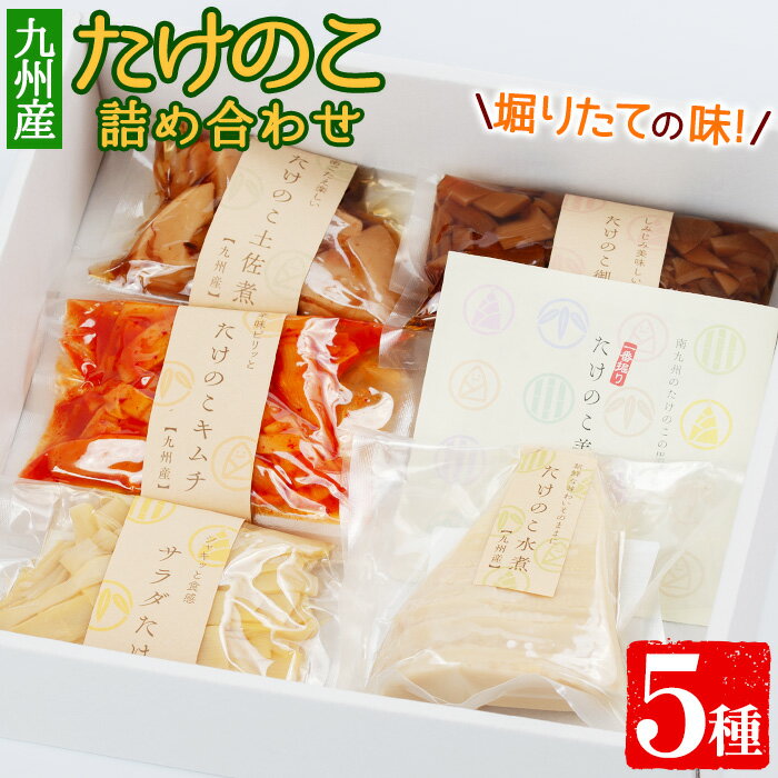 【ふるさと納税】たけのこ詰合わせAセット！筍水煮やたけのこご飯の素など5種のセット！簡単調理でごはんのおかずに♪ 【上野食品】 1-11