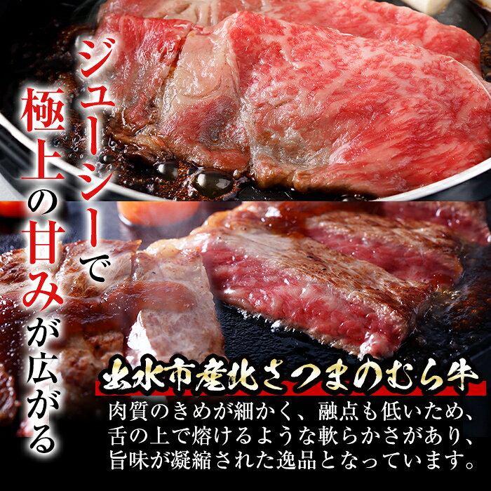 【ふるさと納税】＜容量が選べる＞≪鹿児島県産黒毛和牛≫出水市産北さつまのむら牛 ...
