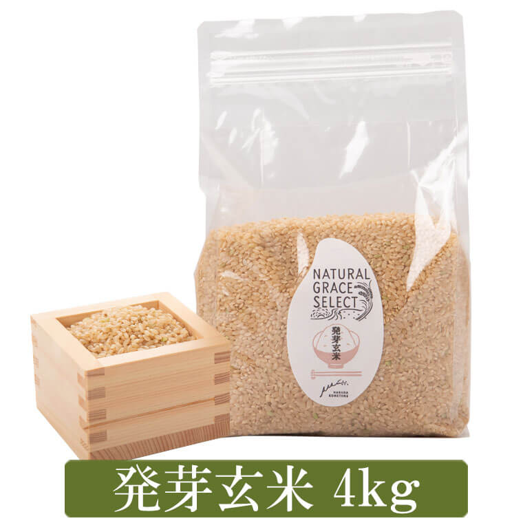 発芽玄米 4kg（1kg×4袋） 発芽米　GABA（ギャバ）　美容 健康 万能食品 五つ星 お米マイスター　厳選　国産 鹿児島県 薩摩川内市 送料無料