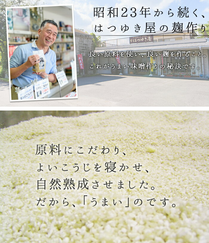 【ふるさと納税】無添加みそ・あま酒の詰め合わせ【はつゆき屋】