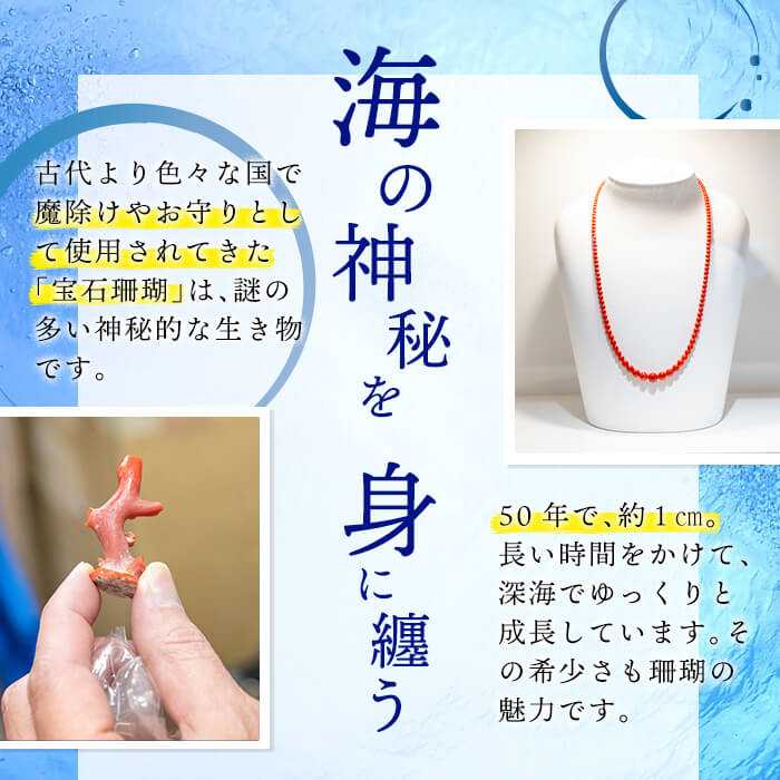 【ふるさと納税】【数量限定】赤枝珊瑚デザインネックレス サンゴ アクセサリー 珊瑚 ネックレス【萬來】b5-086