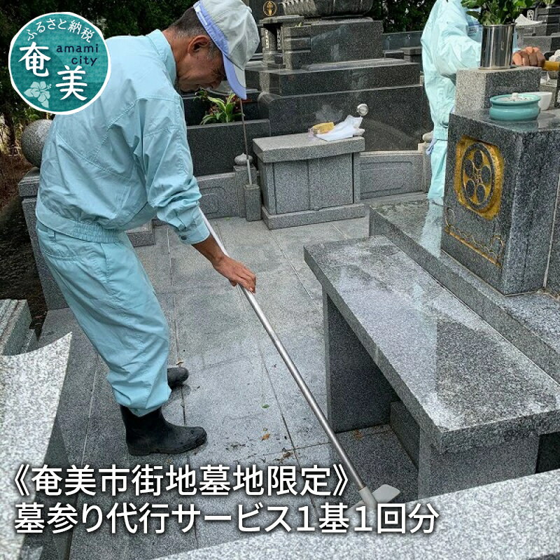 【ふるさと納税】 墓参り 代行 1基1回分 除草 奄美市街地