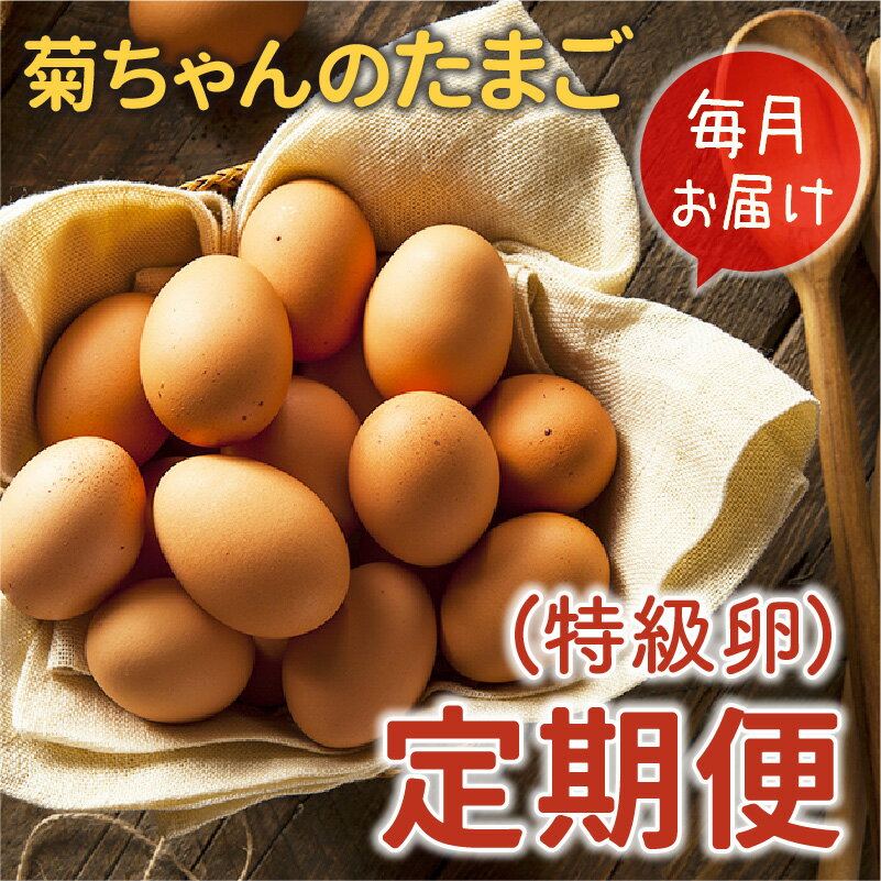 【ふるさと納税】定期便 12回 菊ちゃんのたまご 厳選 特級卵 10個 × 6パック 卵 鹿児島県産 国産 新鮮 濃厚 コク 旨み 農場直送 生卵 鶏卵 赤卵 たまごの菊ちゃん 食品 お取り寄せ グルメ 鹿児島県 南九州市 送料無料