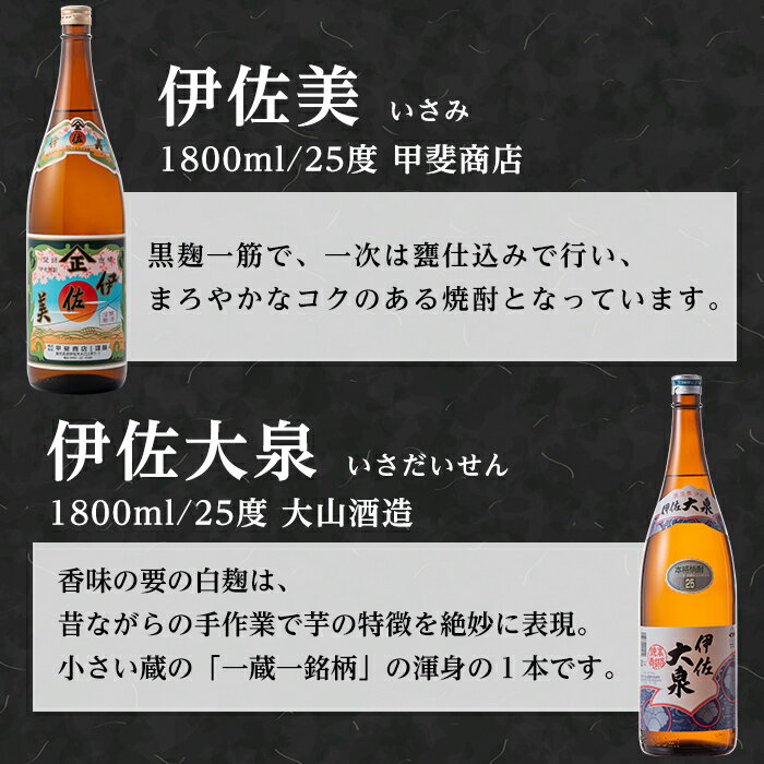 地元のみならず全国的にも知られる銘酒をお届けします。 ふるさと納税 伊佐市 特産品 鹿児島 本格芋焼酎 一升瓶