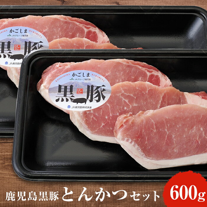 【ふるさと納税】C301 鹿児島黒豚とんかつセット！トンカツにぴったりな黒豚ロースを合計600g！国産だから安心＜C-301＞【あいら農業協同組合】