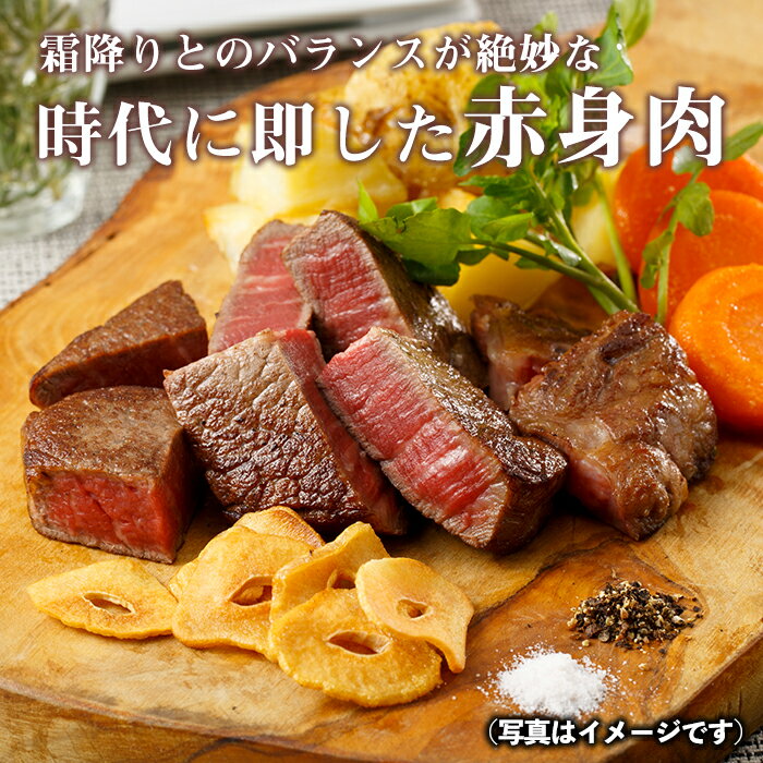 【ふるさと納税】鹿児島県産南国黒牛(肉専用種)ヒレステーキ2種盛り(計440g・220g×2パック) 鹿児島 国産 黒牛 牛肉 九州産 霜ぶり 赤身 フィレ ステーキ サイコロステーキ ヒレステーキ【カミチク】