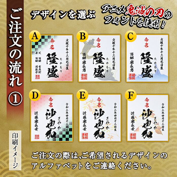【ふるさと納税】《毎月数量限定》昭和書体＜闘龍＞セミオーダー命名書セット(A3×1枚、A4×2枚、色紙×1枚) 誕生祝 出生祝 成人祝 お宮参り ハーフバースデー 七五三【昭和書体】