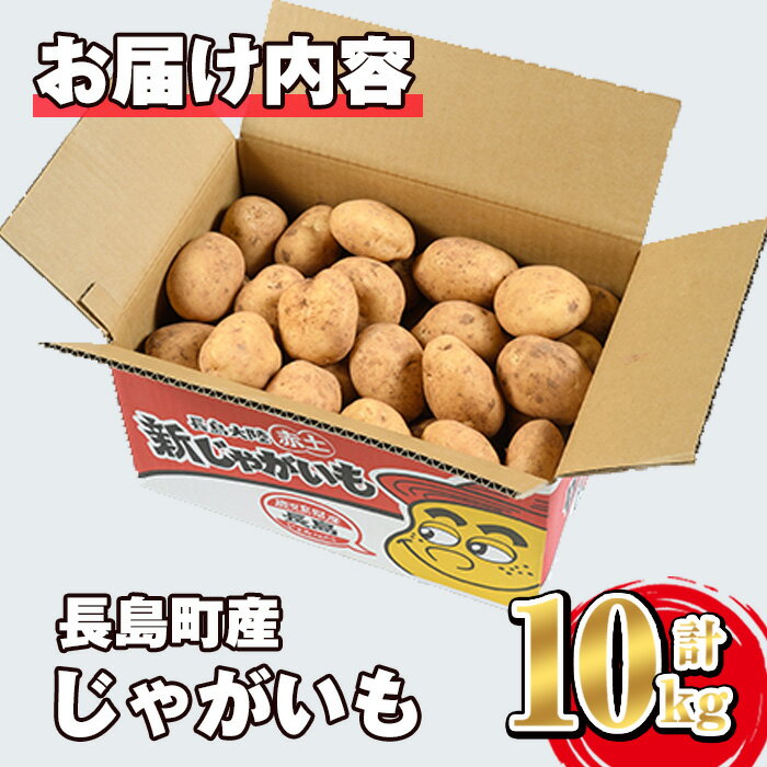 【ふるさと納税】長島のミネラル栽培じゃがいも(計10kg) 鹿児島県産 長島町産 鹿児島県 長島町 じゃがいも ジャガイモ ミネラル バレイショ ばれいしょ 馬鈴薯 赤土 ニシユタカ 国産 特産品【エグチベジフル(株)】eguchi-1215